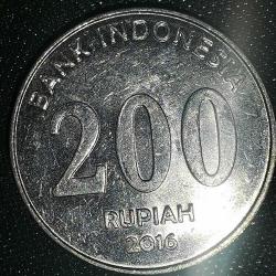ENDONEZYA   2016   200  RUPIAH