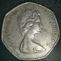 İNGİLTERE  1969  50  PENCE
