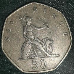 İNGİLTERE  1969  50  PENCE