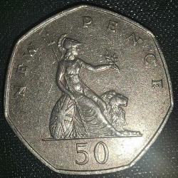 İNGİLTERE  1969   50  PENCE