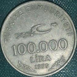 TÜRKİYE  1999  100.000  LİRA