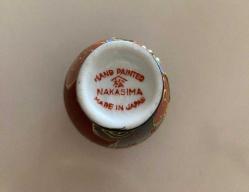 Vintage Nakasima Japon Minyatür Vazo