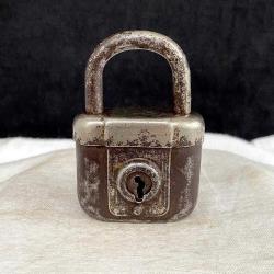 1930 Alman Isaac Wester&Co Döküm Çelik Asma Kilit