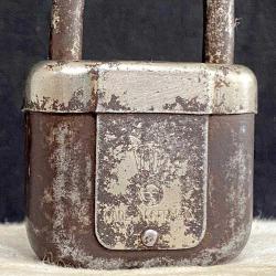 1930 Alman Isaac Wester&Co Döküm Çelik Asma Kilit