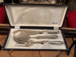 italyan argento 800 kutusunda gümüş kaplama servis seti