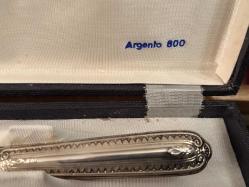 italyan argento 800 kutusunda gümüş kaplama servis seti