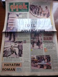 Türkiye Çiçek Magazin Gazetesi - 24 Mayıs 1984 - köydeki ağları İstanbul'da hamallığa tercih ediyorlar - tepeköy'ünde Ağalığı bırakıp İstanbul'a hamallık yapmaya gelen Ahmet Uzun Fotoğrafı - elimizde evimizde bomba tüpgaz için tedbirli olalım - hemen her evde bulunan tüp gazlar yanlış kullanma halinde facialara yol açıyor - At arabasında tüp gaz taşıyanlar Fotoğrafı - tarih yazan Ethem Kırçın - İlk ezanı okuyan Bilal Habeşi Resulullahın bütün gazalarında bulundu Allahu Ekber - Volter bir eserinde manevi değerlerimizle alaya kalkışmıştı Abdülhamit Han'ın ultimatomu tesiri anında gösterdi - hayatım Roman köşesi - Kurtoğlu yazan çizen C. Cemil Ertürk - Yolun Sonu oynayanlar Aslan Yenihayat Seda Sevinç Faruk Yıldız reji ve senaryo Tevfik Çakmak kamera Nevzat Takmaz Foto Roman - futbolcular albümü Fenerbahçeli Yaşar Duran Fotoğrafı - Berlin'de ikinci utanç duvarı Fotoğrafı - güneşe doğru yazan Cemalettin Cem Ertürk Yazı Dizisi - Doğu Almanya tarafında yapılan duvar 200 kilometre