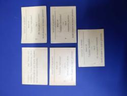 1975 ORİJİNAL DÖNEM ÜRÜNÜ KOLEKSİYONLUK NESTLE ÇİKOLATA KARTLARI