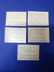 1975 ORİJİNAL DÖNEM ÜRÜNÜ KOLEKSİYONLUK NESTLE ÇİKOLATA KARTLARI