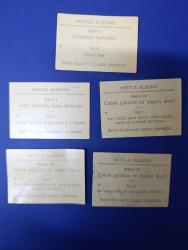 1975 ORİJİNAL DÖNEM ÜRÜNÜ KOLEKSİYONLUK NESTLE ÇİKOLATA KARTLARI