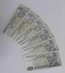 7. EMİSYON TAM HARF SETİ 6 ADET 10 LİRA