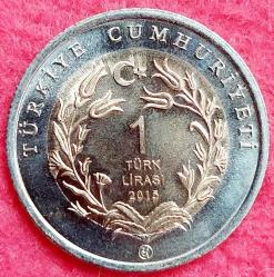 1 LİRA, 2015 ÇİL Anadolu Yaban Koyunu Hatıra Para