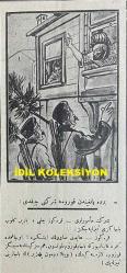 Osmanlıca Karagöz Mizah Dergisi-Gazetesi, Orijinal Dönem Basım, (Ottoman Magazine-Newspaper-Journal Illustré Cara-Gueuz) - 7 Nisan 1926 - Sayı: 1884 - Karikatürist Kozma Togo'nun Çalışması: Avrupa'ya Kara Bulutlar Yaklaşıyor! 
