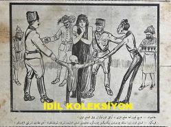 Osmanlıca Karagöz Mizah Dergisi-Gazetesi, Orijinal Dönem Basım, (Ottoman Magazine-Newspaper-Journal Illustré Cara-Gueuz) - 13 Haziran 1923 - Sayı: 1590 - Hicri: 28 Şevval 1341 - Rumi: 13 Haziran 1339 - Lozan Barış Konferansı'na Dair İsmet İnönü'yü Tasvir Eden Karikatür: 