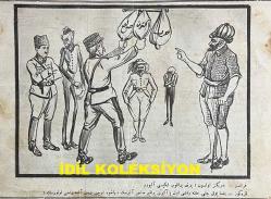 Osmanlıca Karagöz Mizah Dergisi-Gazetesi, Orijinal Dönem Basım, (Ottoman Magazine-Newspaper-Journal Illustré Cara-Gueuz) - 13 Haziran 1923 - Sayı: 1590 - Hicri: 28 Şevval 1341 - Rumi: 13 Haziran 1339 - Lozan Barış Konferansı'na Dair İsmet İnönü'yü Tasvir Eden Karikatür: 