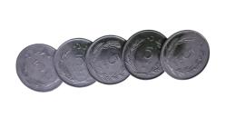 LOT.10 » 1974-75-76-77-79 YILLARI ÇİL-ÇA 5 LİRA LOTU