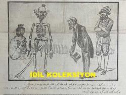 Osmanlıca Karagöz Mizah Dergisi-Gazetesi, Orijinal Dönem Basım, (Ottoman Magazine-Newspaper-Journal Illustré Cara-Gueuz) - 26 Ağustos 1922 - Sayı: 1507 - Hicri: 2 Muharrem 1341 - Rumi: 26 Ağustos 1338 - Karikatür: 