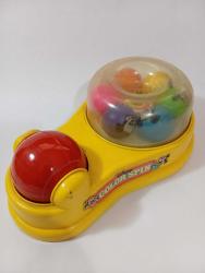 1986 Mattel oyuncak 25 cm  Kırmızı topu çevirince Mickey mouse toplarin dönmesi gerekiyor . Ancak dönmüyor Kırık çatlak yok resimlerdeki haliyle koleksiyon dekorluk