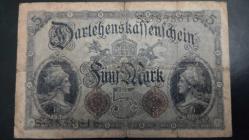 LOT.11 » 1914 YILI ALMANYA 5 MARK RESİMDE GÖRÜLDÜĞÜ GİBİ