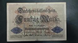 LOT.7 » 1914 YILI ALMAN İMPARATORLUĞU  50 MARK RESİMDE GÖRÜLDÜĞÜ GİBİ