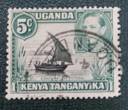 İngiliz sömürgesi Kenya -Uganda-Tanganika-damgalı