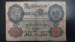 LOT.4 » 1914 YILI ALMAN İMPARATORLUĞU 20 MARK RESİMDE GÖRÜLDÜĞÜ GİBİ