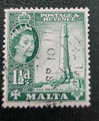 İngiliz Yönetimindeki Malta 1953- damgalı