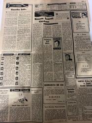 TERCÜMAN GAZETESİ - DOĞUM GÜNÜ HEDİYESİ (TURKISH NEWSPAPPER) - 6 MART 1972 - SADECE TEK YAPRAKTIR -Timothy İmiş-Kazım İsmail Gürkan-Hilmi Ziya Ülken-Prof Dr Vural Savaş-Rauf Tamer-Suna San-Züleyha Münif-Samet Ağaoğlu-Kemal Ilıcak-Marmara battı-Marmara Haliçte yandı-125 Milyonluk gemi hıçkırıklar arasında sulara terkedildi-Emekli işçiler 1 ocakta zamlı maaş alacak-Türkiyede Türk musikisi-Kalkınmaya layık olmak-Marmarada bir ada-Fenerbahçe Kebapçısı-İzmit Belediye Başkanlığından-Teşekkür-Kaza içinde kaza oldu 5 kişi öldü-Anahatar deliğinden-Acı kaderine boyun eğdi-Karşılama-Sözün kısası-Fikirler görüşler düşünceler-Gün ışığında-Yıldızınız ne diyor-3 sual 3 cevap-Jimnastik sıhhate faydalı mıdır-İlan-Samtaş Makine ve Ticaret Anonim Şirketi】