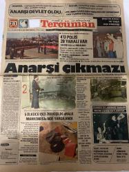 TERCÜMAN GAZETESİ - DOĞUM GÜNÜ HEDİYESİ (TURKISH NEWSPAPPER) - 21 MART 1978 - SADECE TEK YAPRAKTIR -Süleyman Demirel-Bülent Ecevit-Fahrettin Polat-İrfan Özaydınlı-Hasan Aksay-Saadettin Culcu-Ahmet Kabaklı-Prof Dr Erdoğan Özbenli-Rauf Tamer-Nuray Akçay-Tamer Akbaş-Zülâlha Münir-ANARŞİ DEVLET OLDU-REJİMİN DAHA AĞIR TEHLİKELERE GİRMESİNE GÖZ YUMMAYACAĞIZ-DİSKİN KANLI VE YASA DIŞI DİRENİŞİ-4 Ü POLİS 20 YARALI VAR-344 KİŞİ GÖZ ALTINA ALINDI-Anarşi çıkmazı-5 ÜLKÜCÜ İŞÇİ 200 KİŞİLİK HALK MAHKEMESİNDE YARGILANDI-FRANSADA MERKEZ SAĞIN SEÇİM ZAFERİ KUTLANIYOR-ECEVİT PAKİSTAN BAŞBAKANINDAN BUTTO NUN CEZASININ HAFİFLETİLMESİNİ İSTEDİ-İSRAİL LÜBNANIN YÜZDE 10 UNU İŞGAL ETTİ-DAHA NE BEKLENİYOR-UTANÇ VERİCİ SUSKUNLUK-SÖZÜN KISASI-KRONİK ADAM-3 SUAL 3 CEVAP-HİPOTERMİ NEDİR-KESKİN HAFIZA IRSi MİDİR-KEDİ BESLEME REKORU KİMDE-her tek tarım garantisi taşır-elemanlar alınacaktır