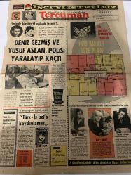 TERCÜMAN GAZETESİ - DOĞUM GÜNÜ HEDİYESİ (TURKISH NEWSPAPPER) - 16 OCAK 1971 - SADECE TEK YAPRAKTIR -Deniz Gezmiş-Yusuf Aslan-Enver Erciyolu-Erdoğan Gürgen-Mehmet Karacah-Nihat Aksoy-Cemal Şeker-Mustafa Yıldırım-İlhan Daner-Alev Sururi-Nejat Uygur-Suna San-İsmet Paşa-Rauf Tamer-Şükrü Baban-Mustafa Kart-Ziya Demir-Filmlerde bile hayret edilecek tesadüf-Hacze gidilen evde banka soyguncularına rastlandı-Deniz Gezmiş ve Yusuf Aslan Polisi Yaralayıp Kaçtı-Dev-Gençli öğrencinin evinde telsiz dinamit ve fitil bulundu-Türk-İş sola kaydırılamaz-Toplantı ve gösteri yürüyüşü düzenleyenlerin mesuliyeti artırılıyor-Altın Anahtar'a hücum sırası tiyatro sanatkarlarında-İşte maket işte plan-Üniversiteyi Koruma Kanunu-Üniversitelerimiz diploma yerine Defin ruhsatiyesi veriyor-Toplantı ve gösteri yürüyüşü düzenleyenlerin mesuliyeti artırılıyor-Ülkü Ocakları-Gün Işığında-Sözün Kısası-Futbol-Politika-Eğitim ve Kültür-Yıldızınız Ne Diyor-3 Sual 3 Cevap-Nöbetçi Eczaneler-Teşekkür-Anahtar Deliğinden-Gong-Başy