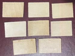 UÇAK TEMA.KLASİK TAŞ BASKI.LİBERYA  8 PUL . DAMGASIZ