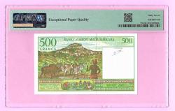Madagascar 500 Francs - 100 Ariary 1994 p75b UNC PMG 67 EPQ (TK 19 480) ÇİL