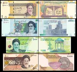 İRAN 5000-10000-20000-50000 RİYAL, 2014-2019 4 LÜ İRAN SET, YABANCI KAĞIT PARA 