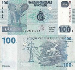 KONGO 50-100-200 FRANC 2022, 3 LÜ SET, YABANCI KAĞIT PARA 
