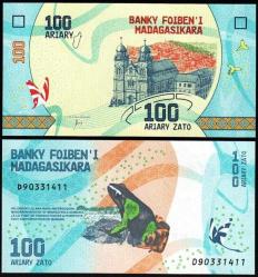 MADAGASKAR 100-200-500 FRANCS 2017, 3 LÜ SET, YABANCI KAĞIT PARA 