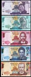 MALAWİ 20-50-100-200-500 KWACHA 2017-2022 SET, ÇİL, ESKİ YABANCI KAĞIT PARA