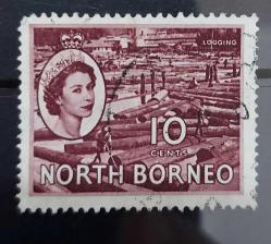 Kuzey Borneo - damgalı pul