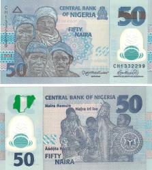NİJERYA 5-10-20-50 NAİRA 2024 POLYMER 4 LÜ SET, ÇİL, ESKİ YABANCI KAĞIT PARA