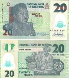 NİJERYA 5-10-20-50 NAİRA 2024 POLYMER 4 LÜ SET, ÇİL, ESKİ YABANCI KAĞIT PARA