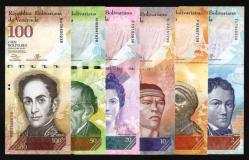 VENEZUELA 2013-2018 YILLARI 21 Lİ BOLİVAR SET, ÇİL, ESKİ YABANCI KAĞIT PARA