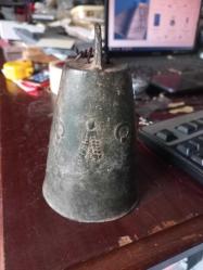 Osmanlı ayyıldız başak motifli yükseklik 14 cm  çap 10,5 cm