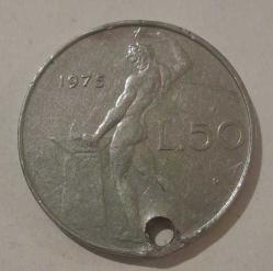 İTALYA 1950 50 LİRE HALİYLE