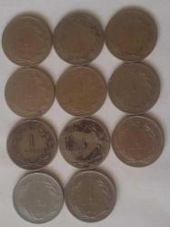 2 ÇEŞİT 1 LİRA LOTU 1957-1975 TOPLAM 11 ADET