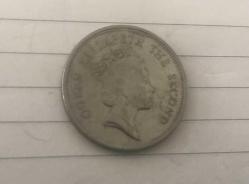 LOT.20 » HONG KONG MADENİ PARA 1 DOLLAR / 1991 / KRALİÇE PARALARI