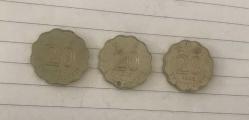 HONG KONG MADENİ PARA 20 CENTS -/ 1995-1997-1998 / 3 ADET