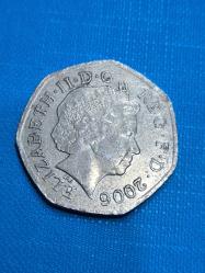 İngiltere 50 pence Hatıra para
