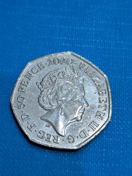 İngiltere 50 pence Hatıra para