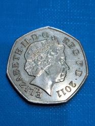 İngiltere 50 pence Hatıra para