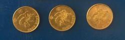 HONG KONG MADENİ PARA 10 CENTS / 1995-1997-1998 / 3 ADET