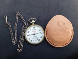 ANTİKA SERKİSOF CEP SAATİ TERTEMİZ KÖSTEK ZİNCİRİ VE DERİ KORUMA KILIFIYLA BİRLİKTE GÖNDERİLECEKTİR